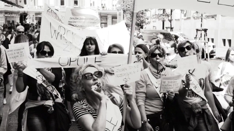 Foto Frauenstreik Polen